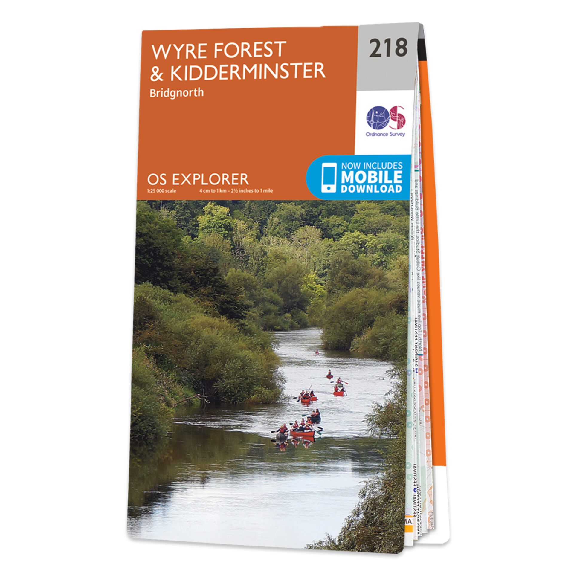 ordnance survey explorer 218 map wyre forest and kidderminster
