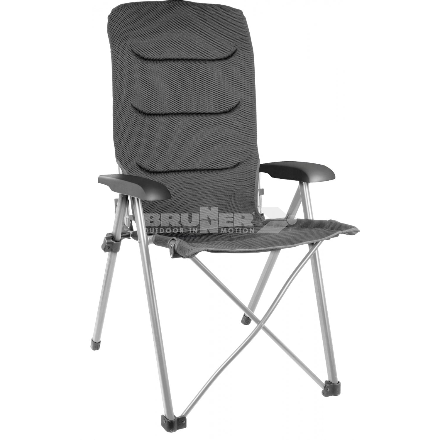 brunner dynafold reclining camping chair dark grey