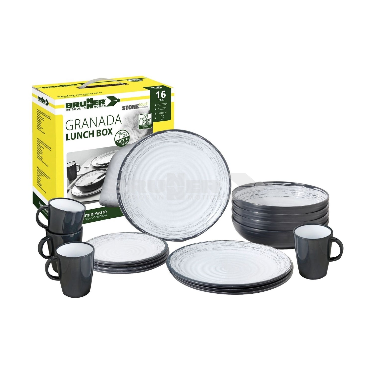 Brunner Granada Lunch Box Melamine Dinner Set
