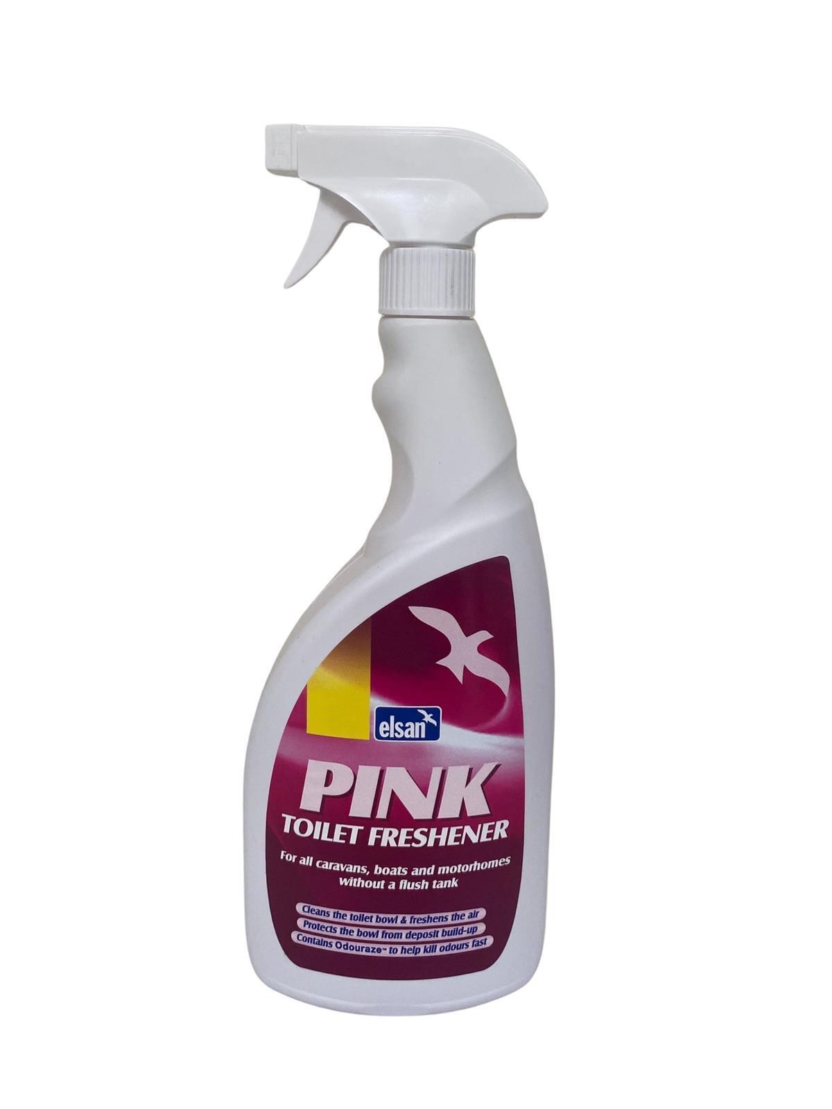 elsan pink toilet freshener for all caravans and motorhomes without a flush tank