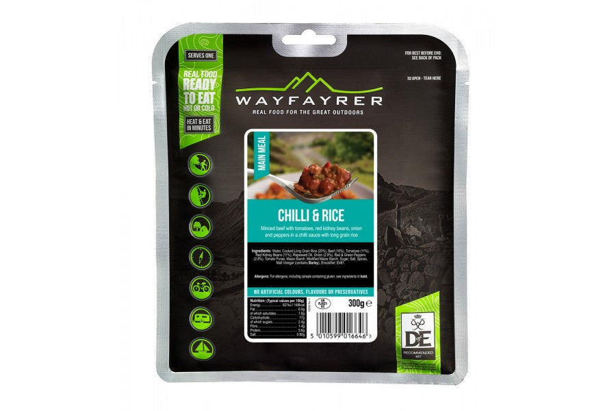 Wayfayrer Food Chilli Con Carne & Rice
