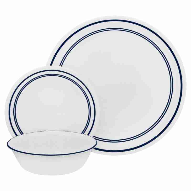 Vitrelle Corelle Classic Cafe Blue Dinner Plates Corelle Cafe Blue