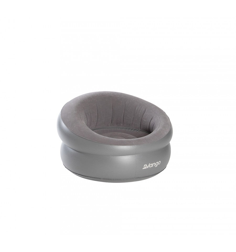 vango inflatable donut camping chair grey
