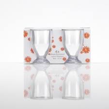 Flamefield Juice Glasses x 4 Clear