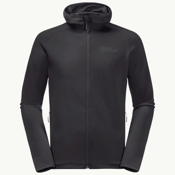 Jack Wolfskin Men's Baiselberg Hooded FZ Fleece Jacket Black