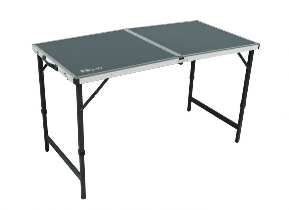 Aluminium folding camping table with slatted top deals