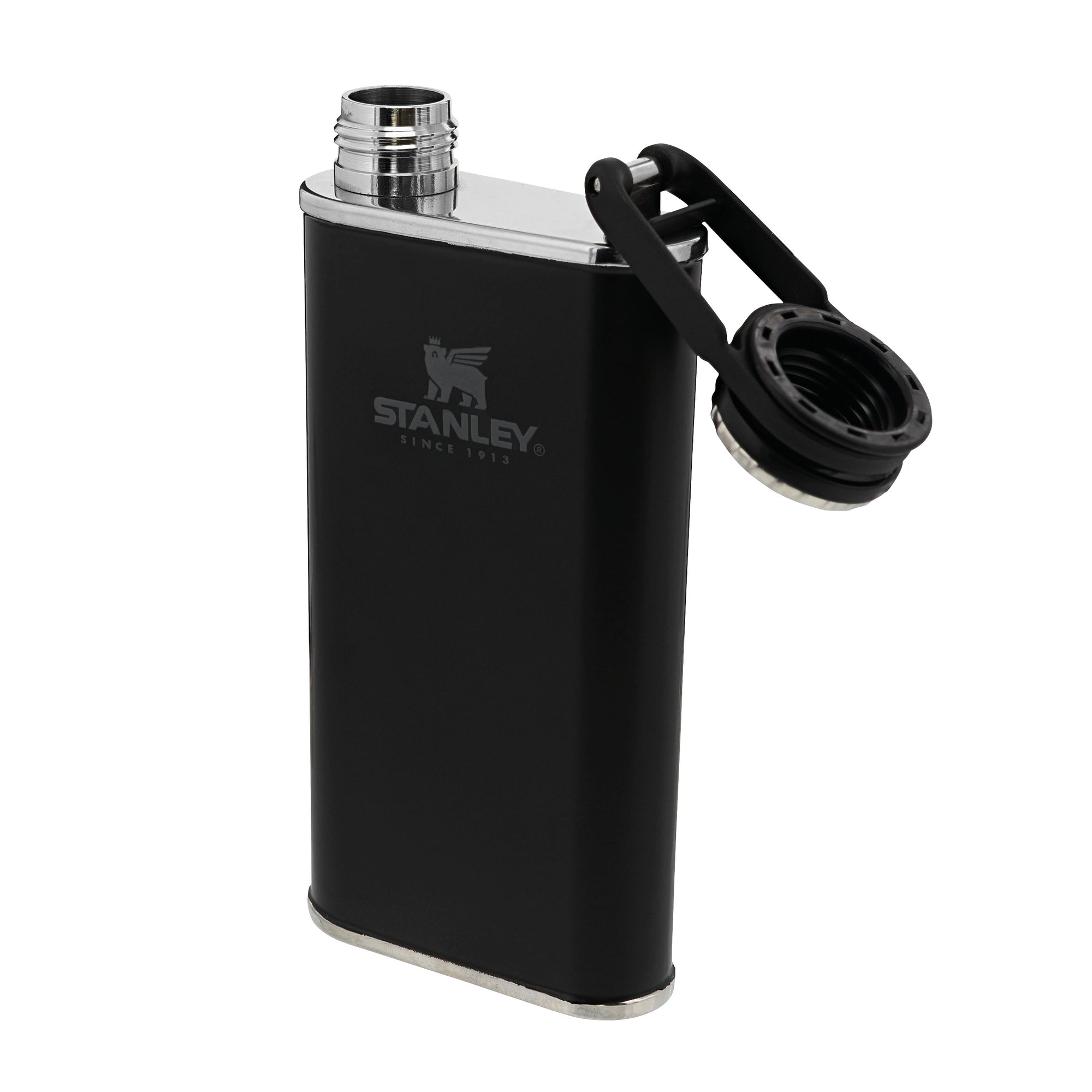 Stanley Flask Classic Easy Fill Wide Mouth Flask 0.23L Matte Black Pebble