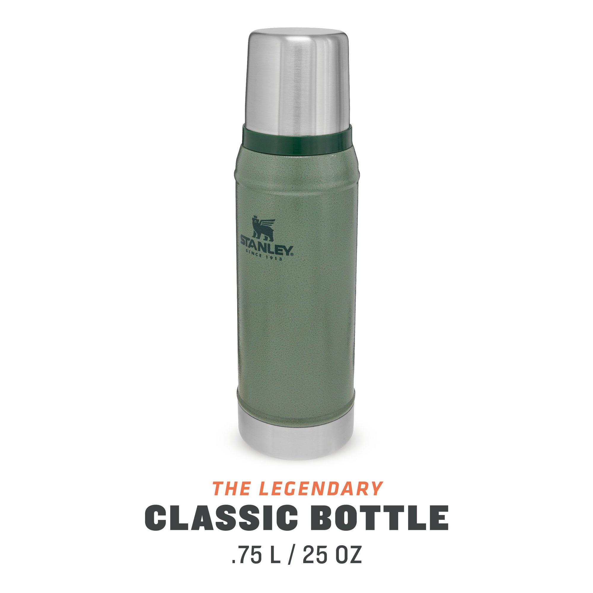 Stanley Legendary Flask Classic Vacuum Bottle 0.75L Hammertone Green