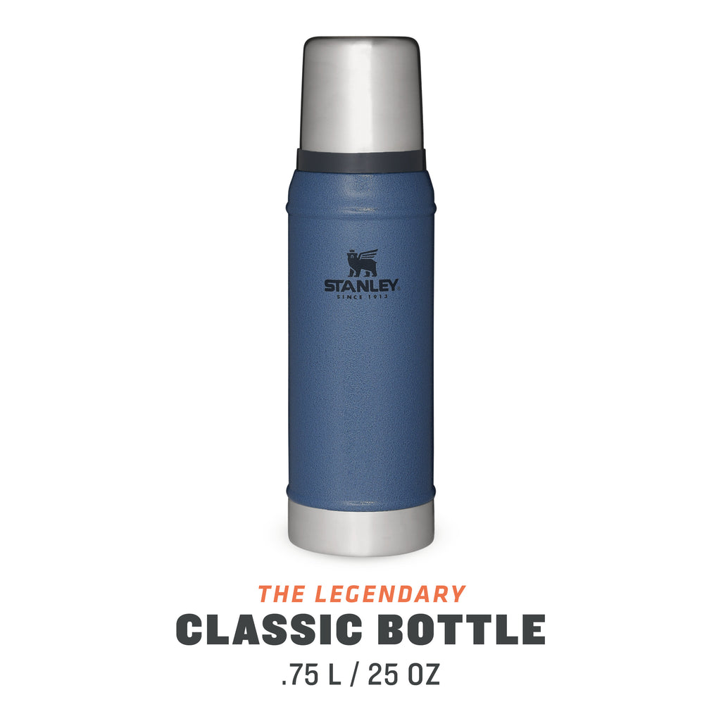 stanley legendary classic bottle 0.75l leakproof flask hammertone lake