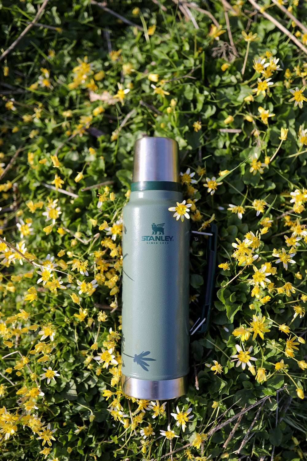 Stanley Legendary Flask Classic Vacuum Bottle 1L Hammertone Green