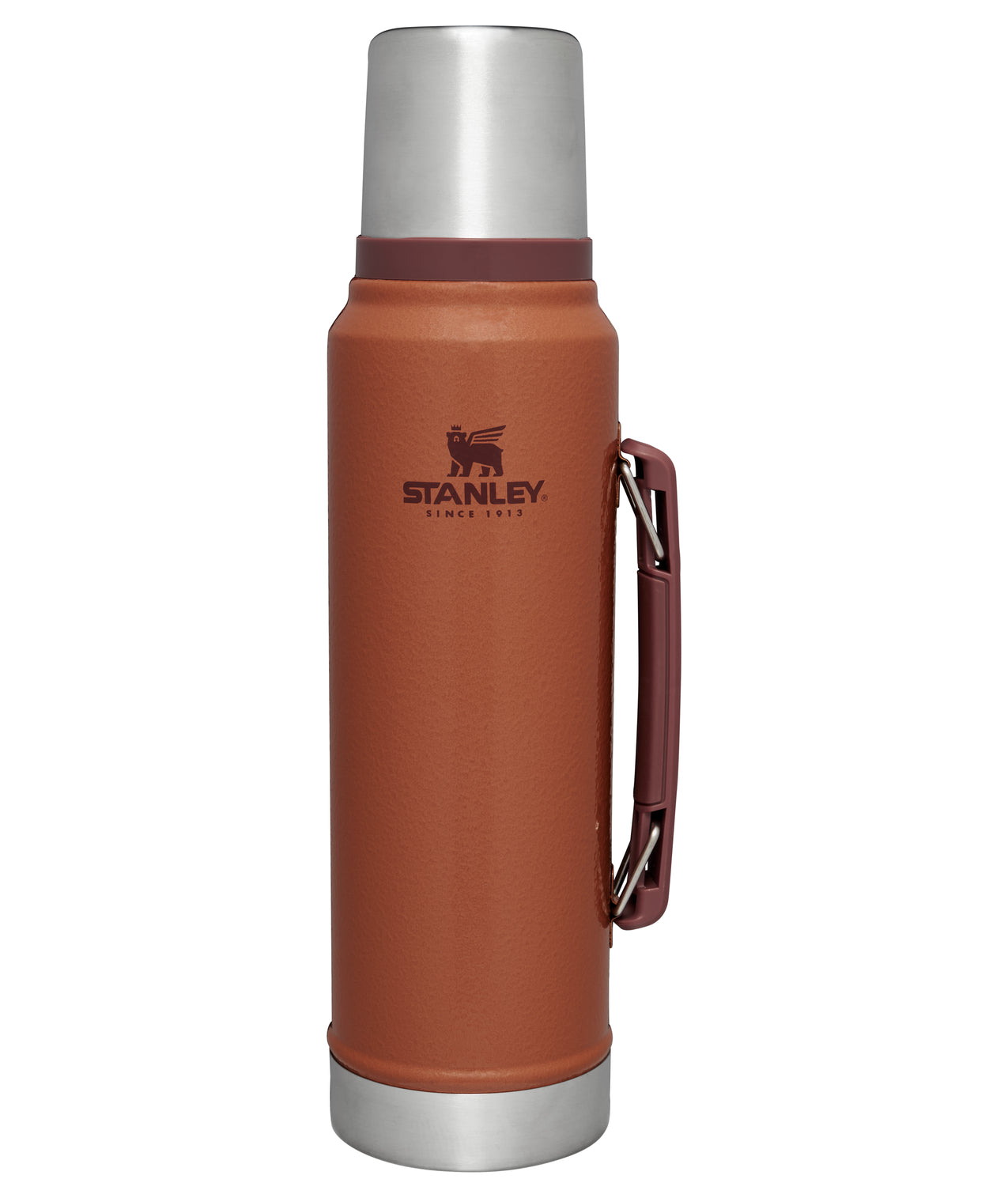 stanley legendary classic bottle 1.0l leakproof flask hammertone clay