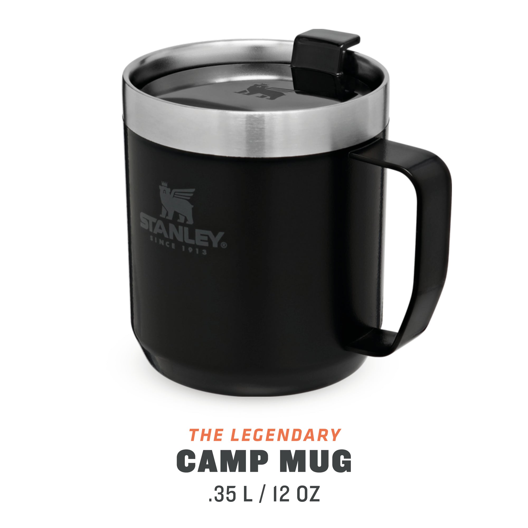 Stanley Legendary Stay Hot Camp Mug 0.35L Matte Black Pebble