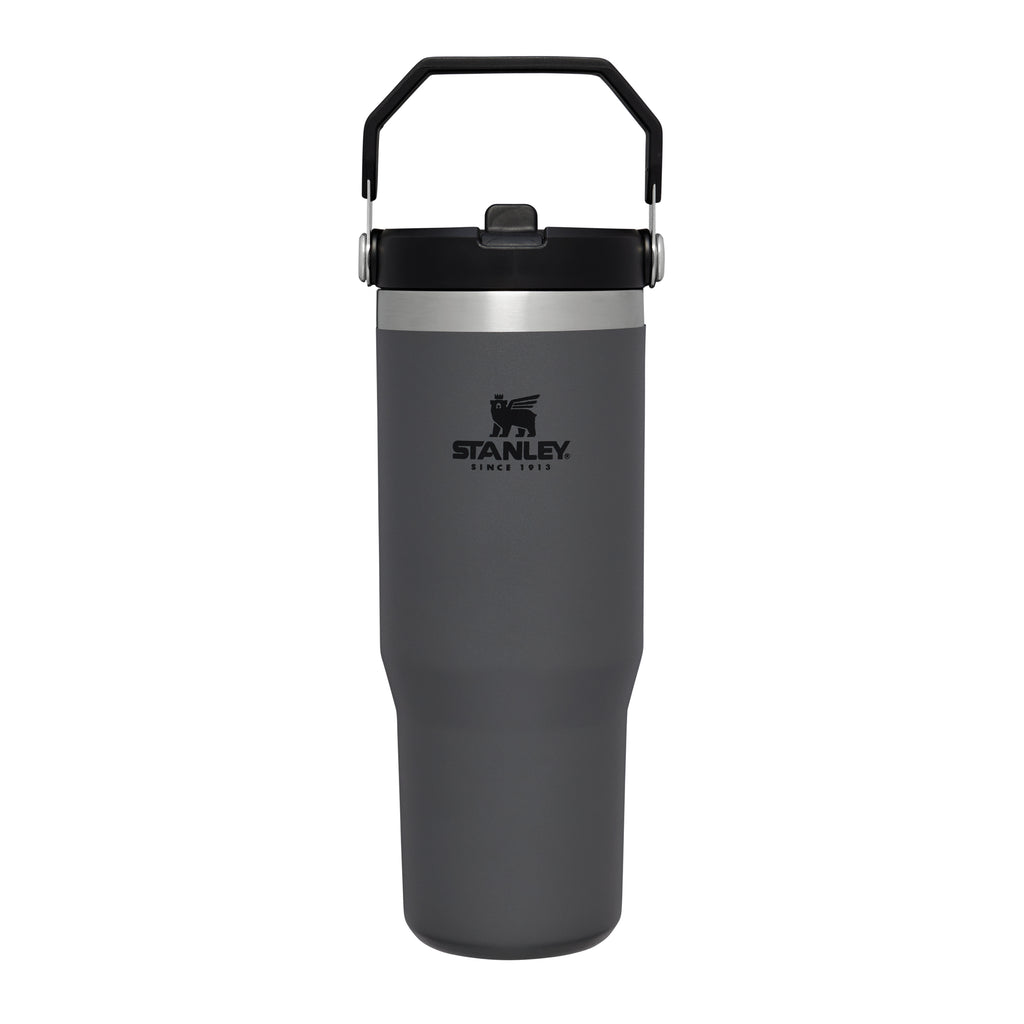 stanley iceflow flip straw drinks tumbler 0.89l charcoal