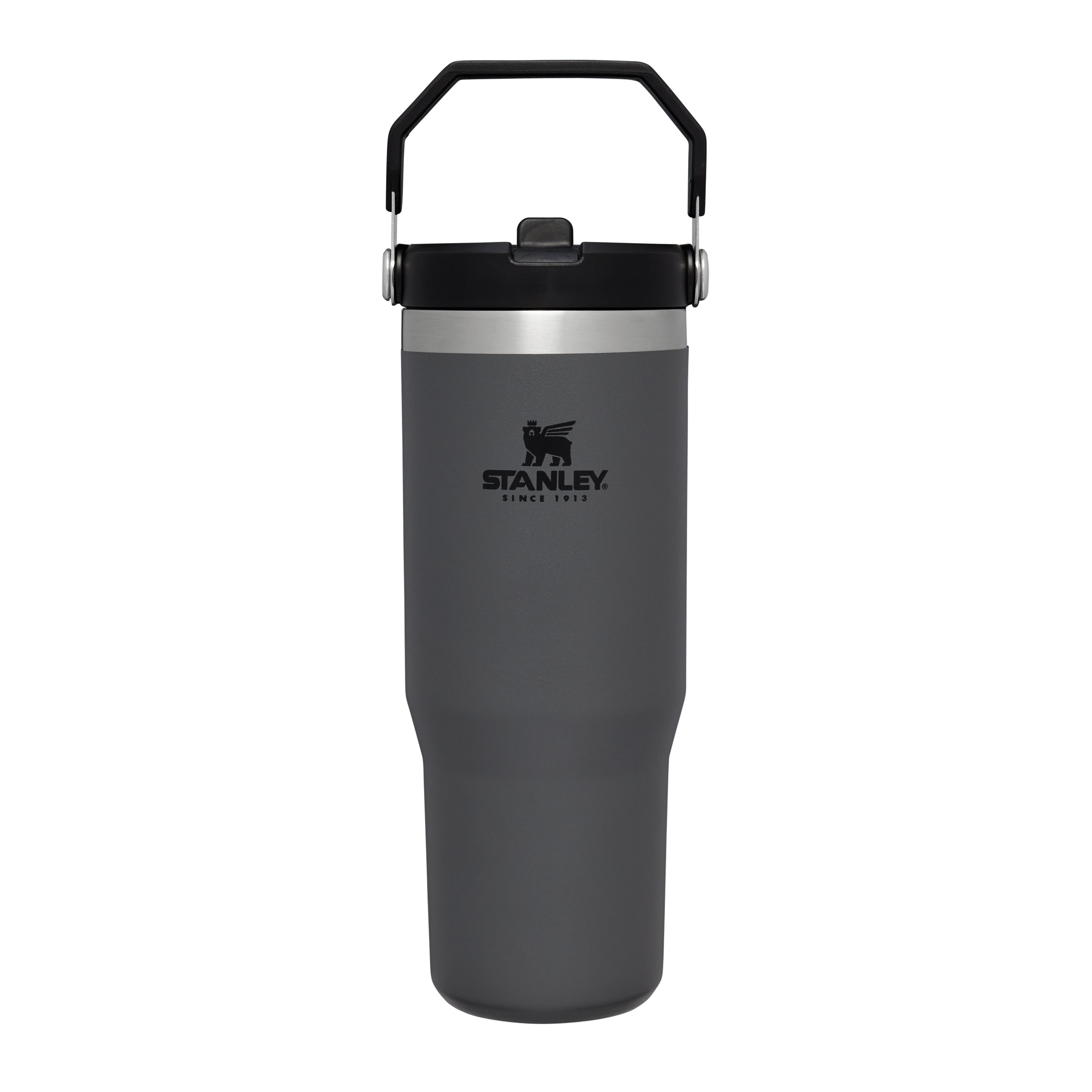 stanley iceflow flip straw drinks tumbler 0.89l charcoal