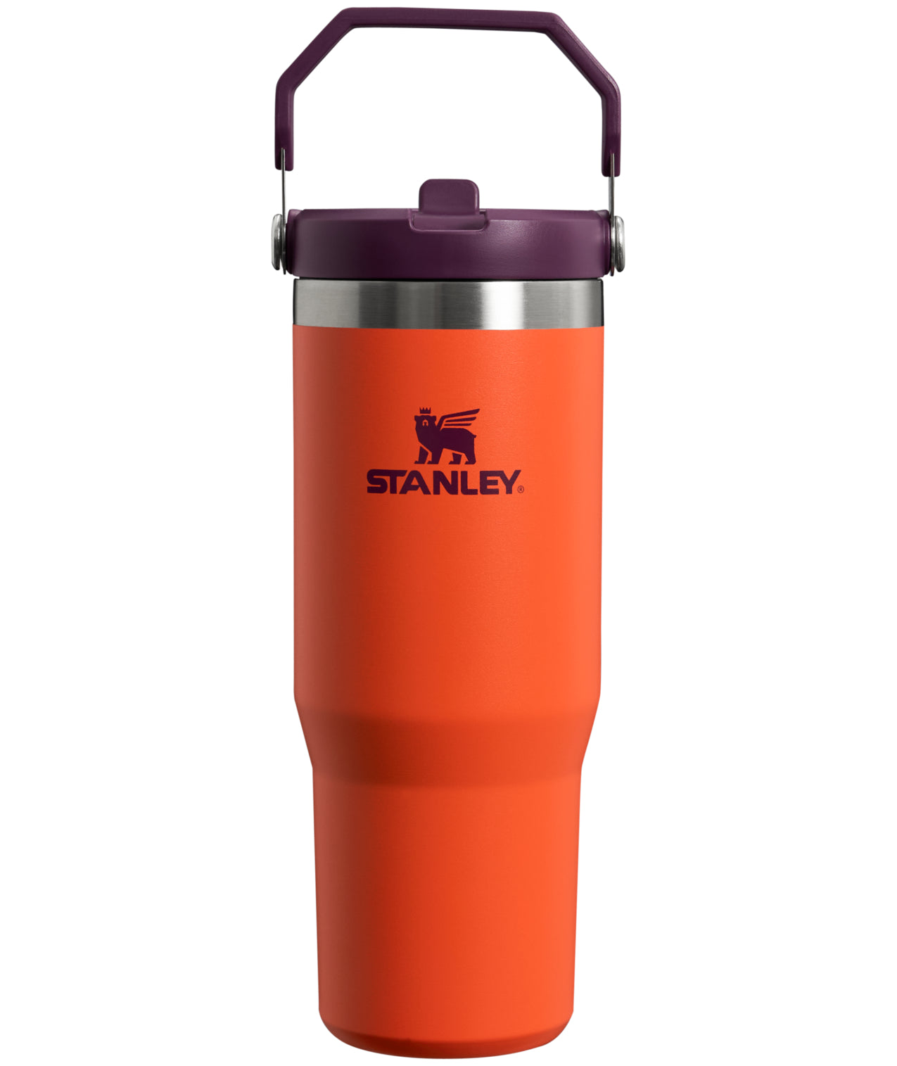 stanley iceflow flip straw tumbler 0.89l tigerlily plum
