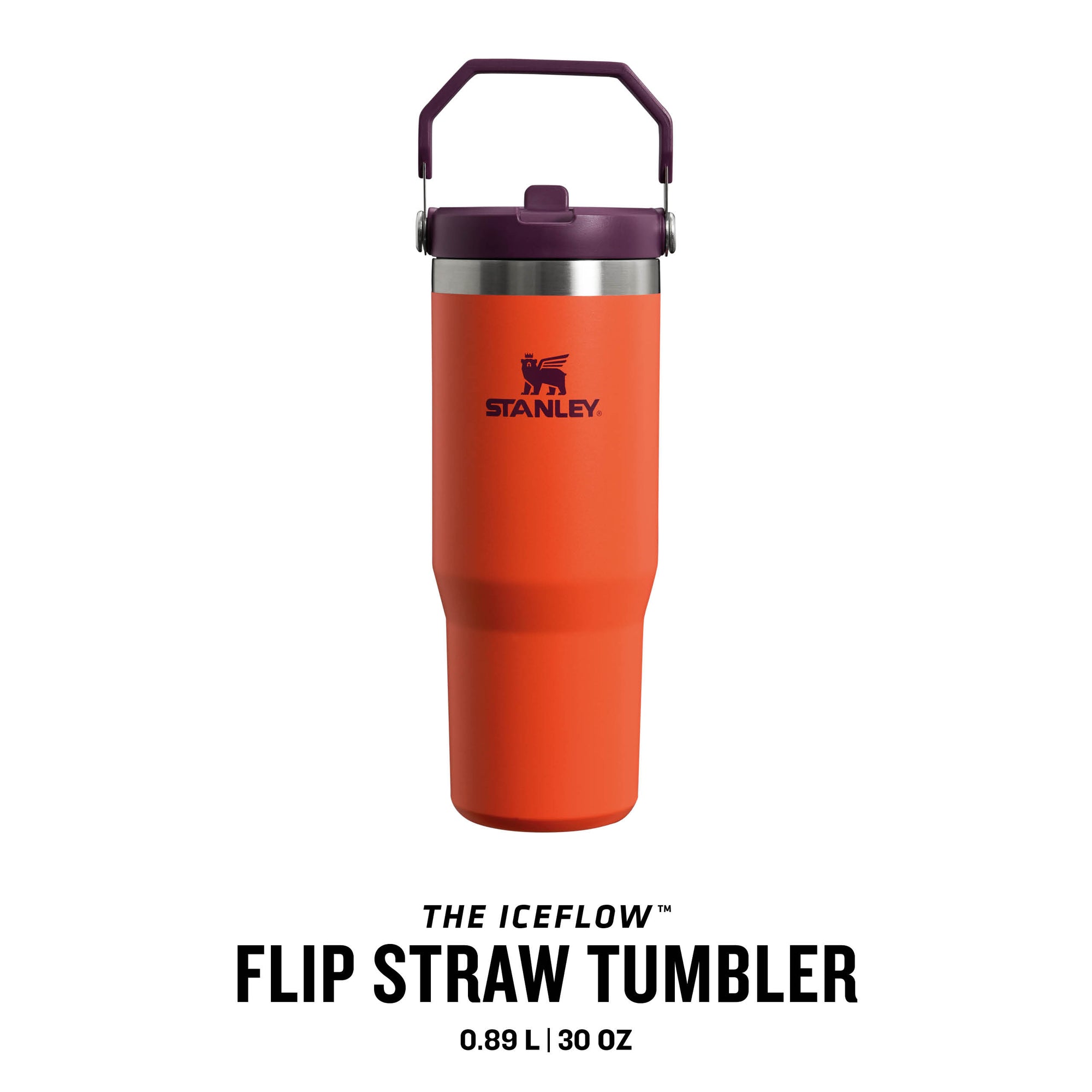 Stanley IceFlow Flip Straw Tumbler 0.89L Tigerlily Plum