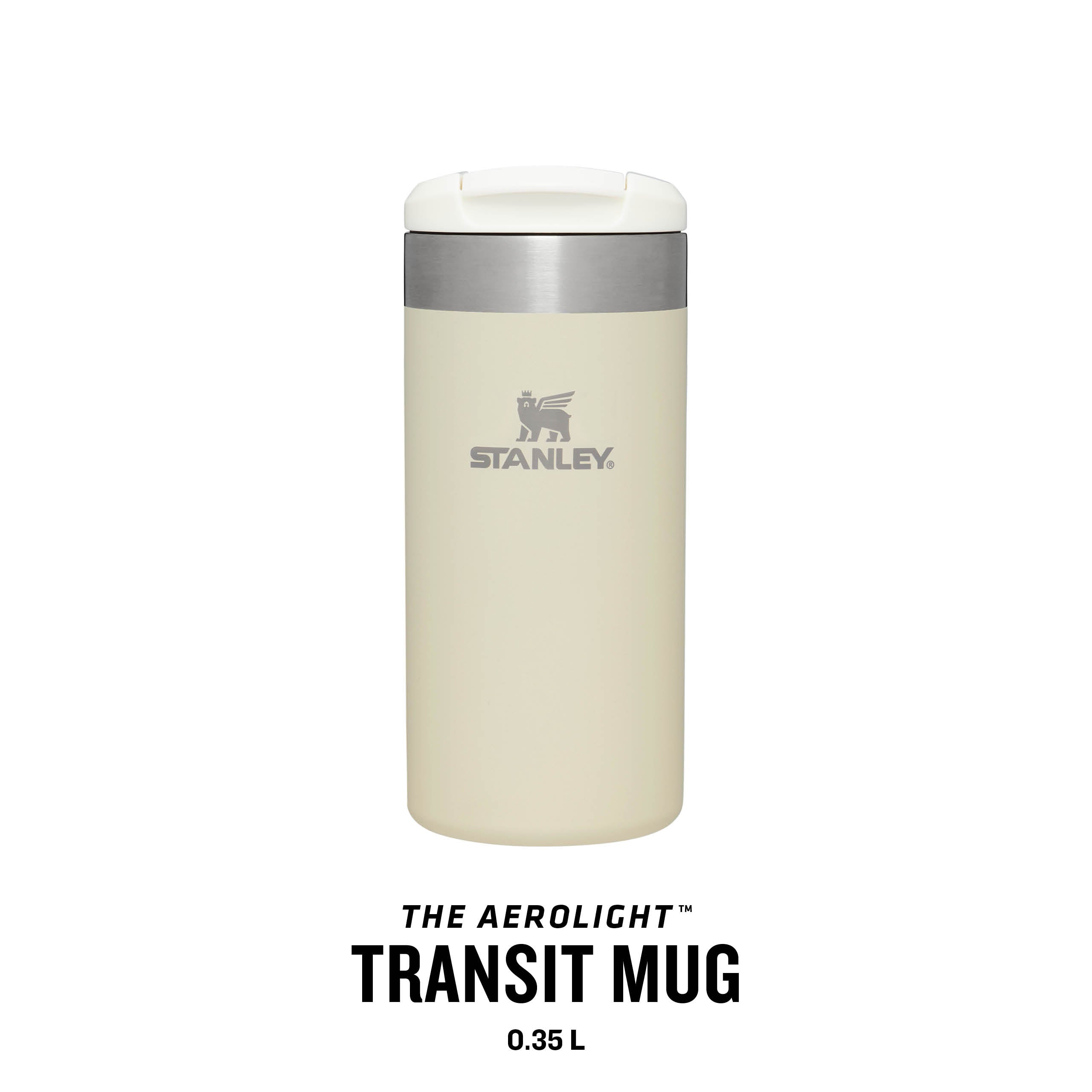 Stanley Aerolight Transit Travel Mug 0.35L Cream Metallic