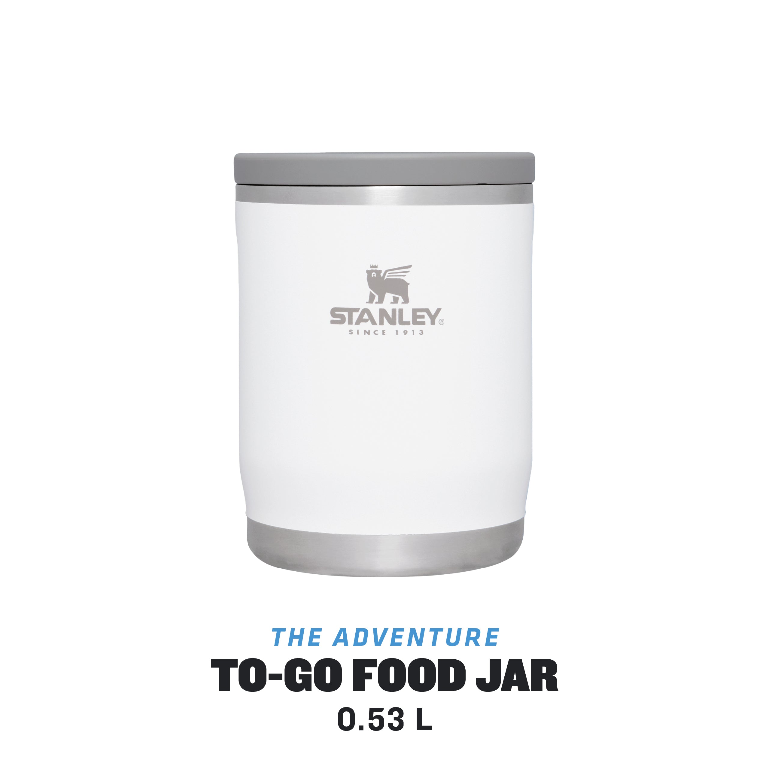 stanley the adventure to go insulated food  jar 0.53l polar white
