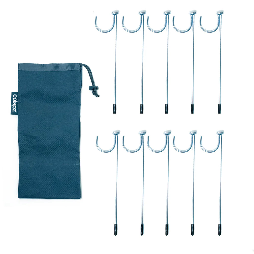 Colapz Flexi Waste Support Metal Pegs - Pack of 10