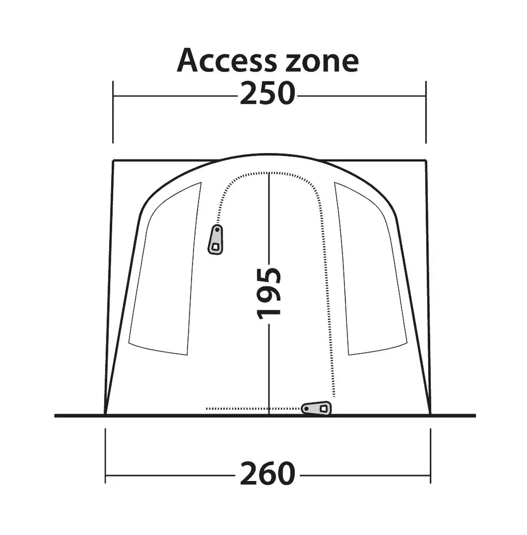 Outwell Santa Monica AIR Campervan Driveaway Awning