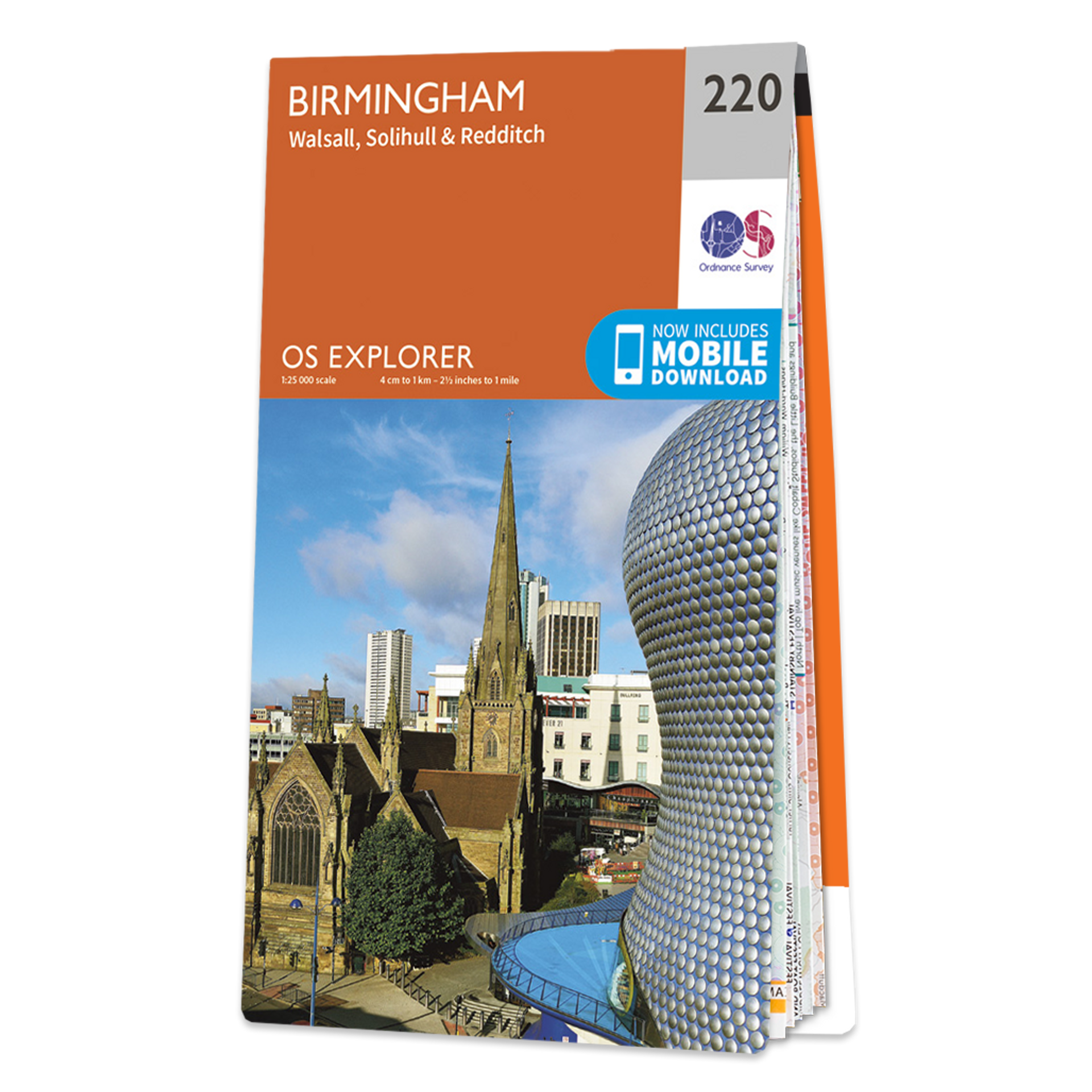 Ordnance Survey Explorer 220 Map Birmingham