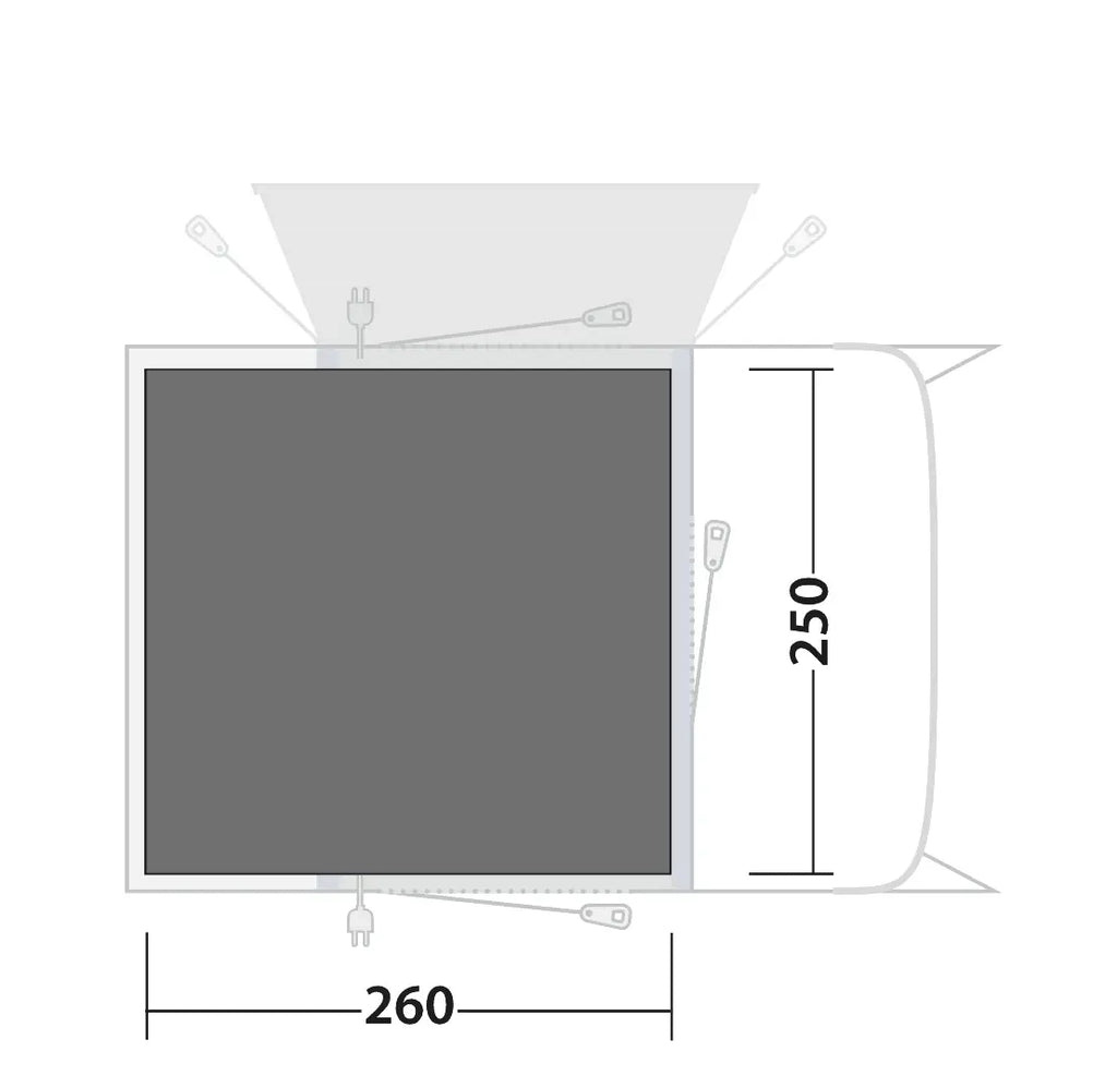 Outwell Talladega Air Driveaway Footprint