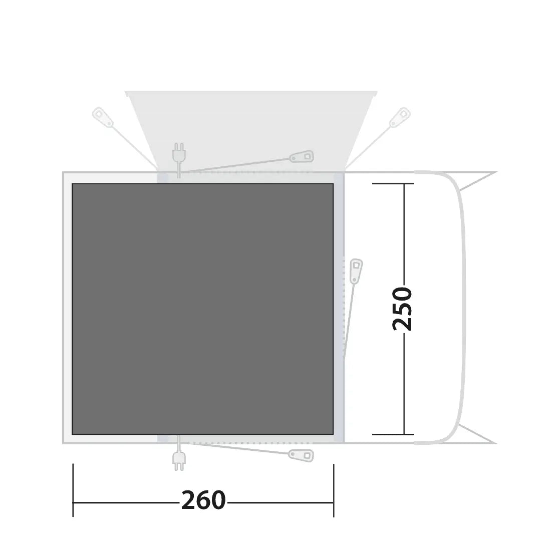 Outwell Talladega Air Driveaway Footprint