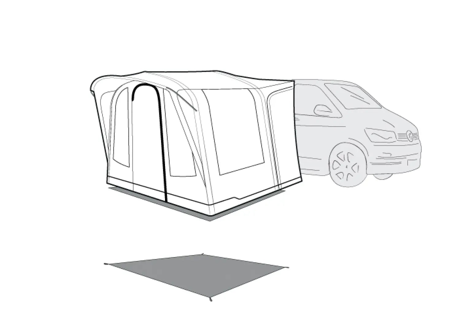 Outwell Talladega Air Driveaway Footprint
