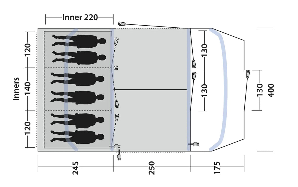 Outwell Sacramento 6 AIR Tent