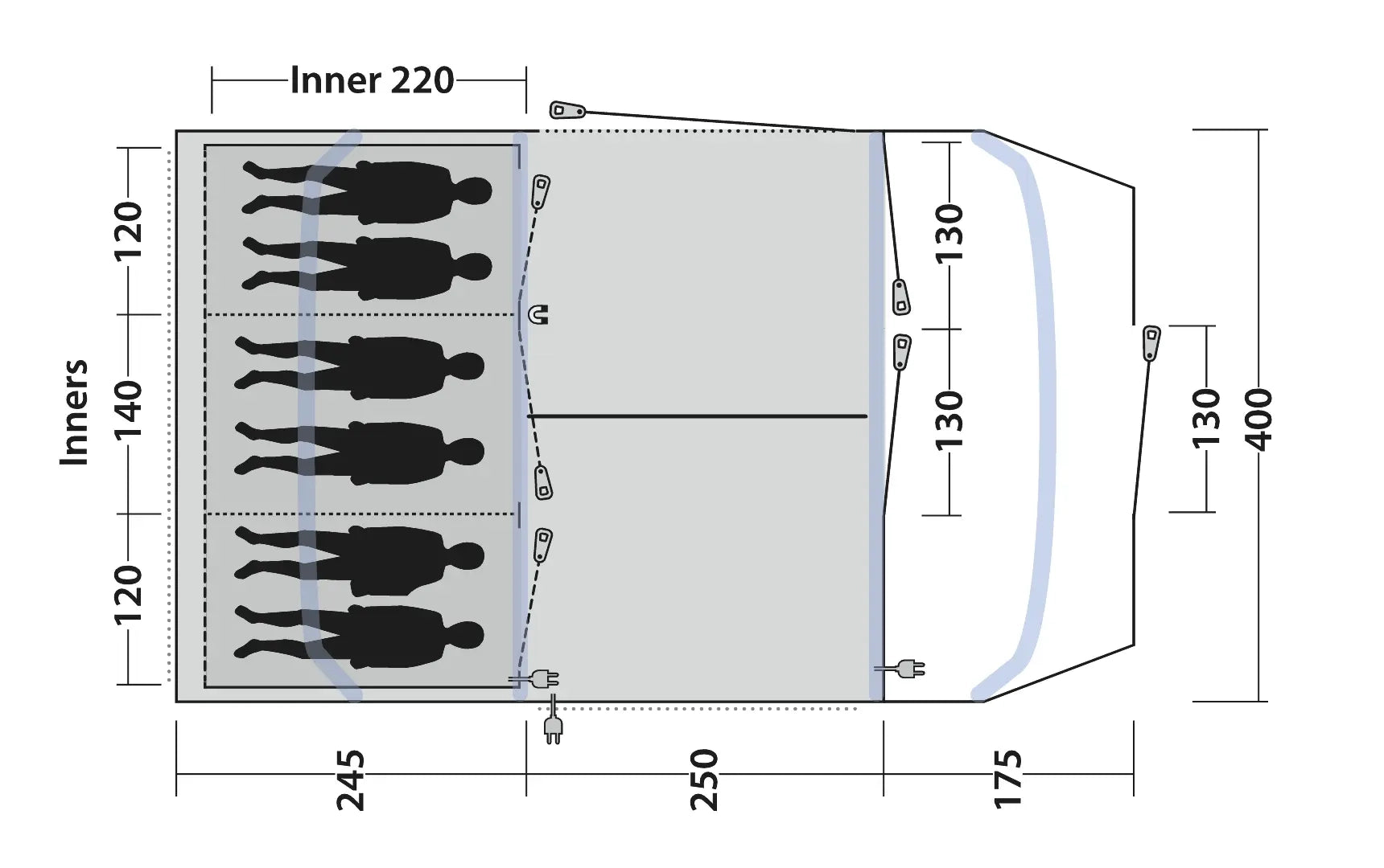 Outwell Sacramento 6 AIR Tent
