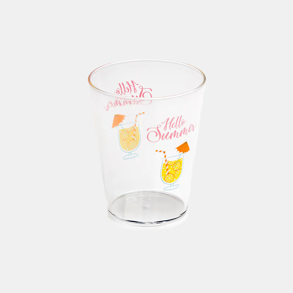 Flamefield Hello Summer Acrylic Glasses - set of 4