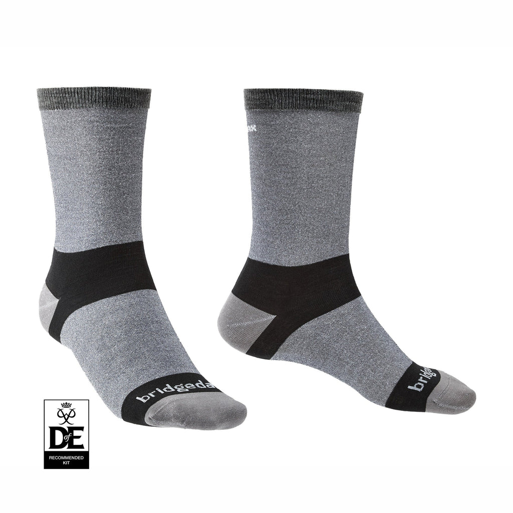 Bridgedale Coolmax Liner Socks Grey size 9-11.5