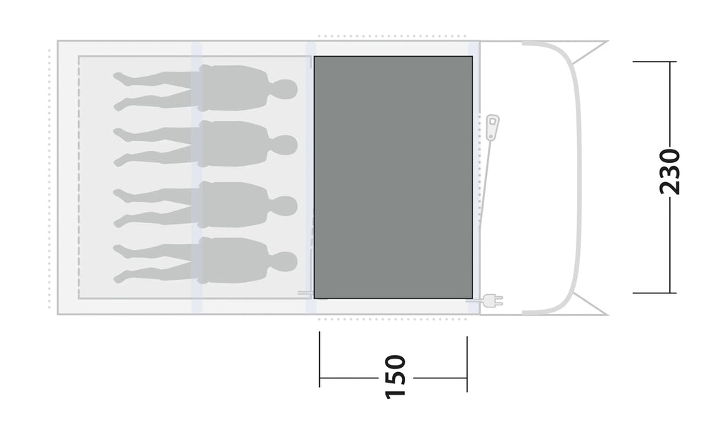 Outwell Monterey 4 Air Tent Carpet
