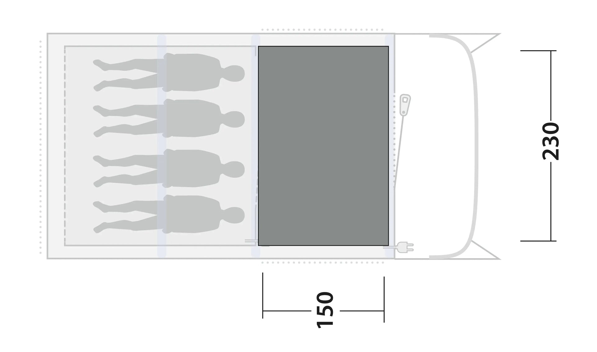 Outwell Monterey 4 Air Tent Carpet