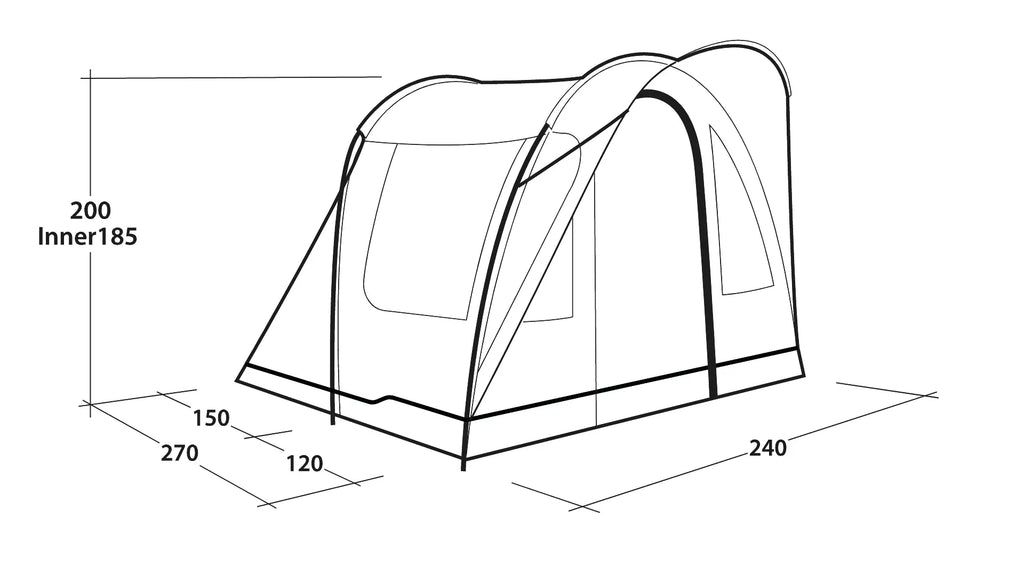 Outwell Sky 2 Poled Tent