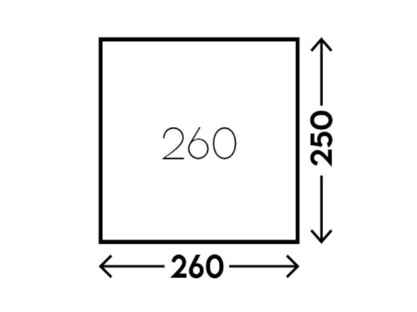 Telta Pace 260 Poled Porch Awning