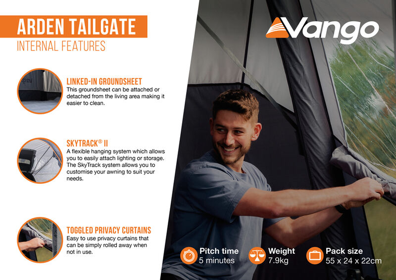 Vango Arden Campervan Tailgate Awning