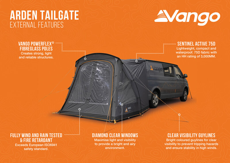 Vango Arden Campervan Tailgate Awning