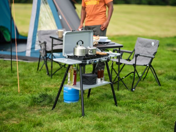 Campingaz Camping Kitchen 2 Multi Cook Plus Gas Stove with Free Regulator & Gas Hose