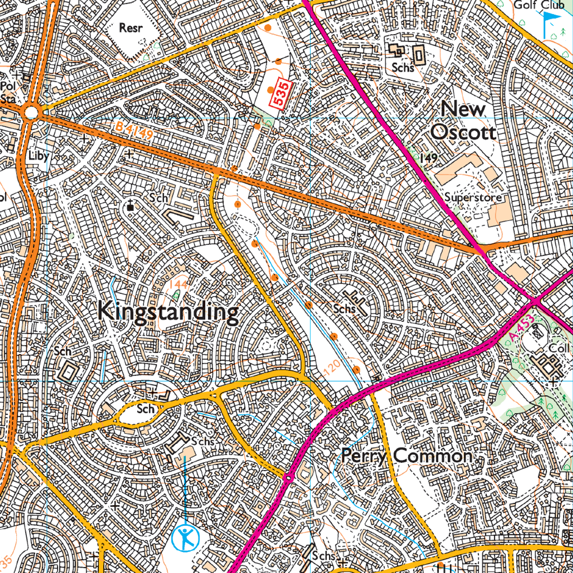 Ordnance Survey Explorer 220 Map Birmingham