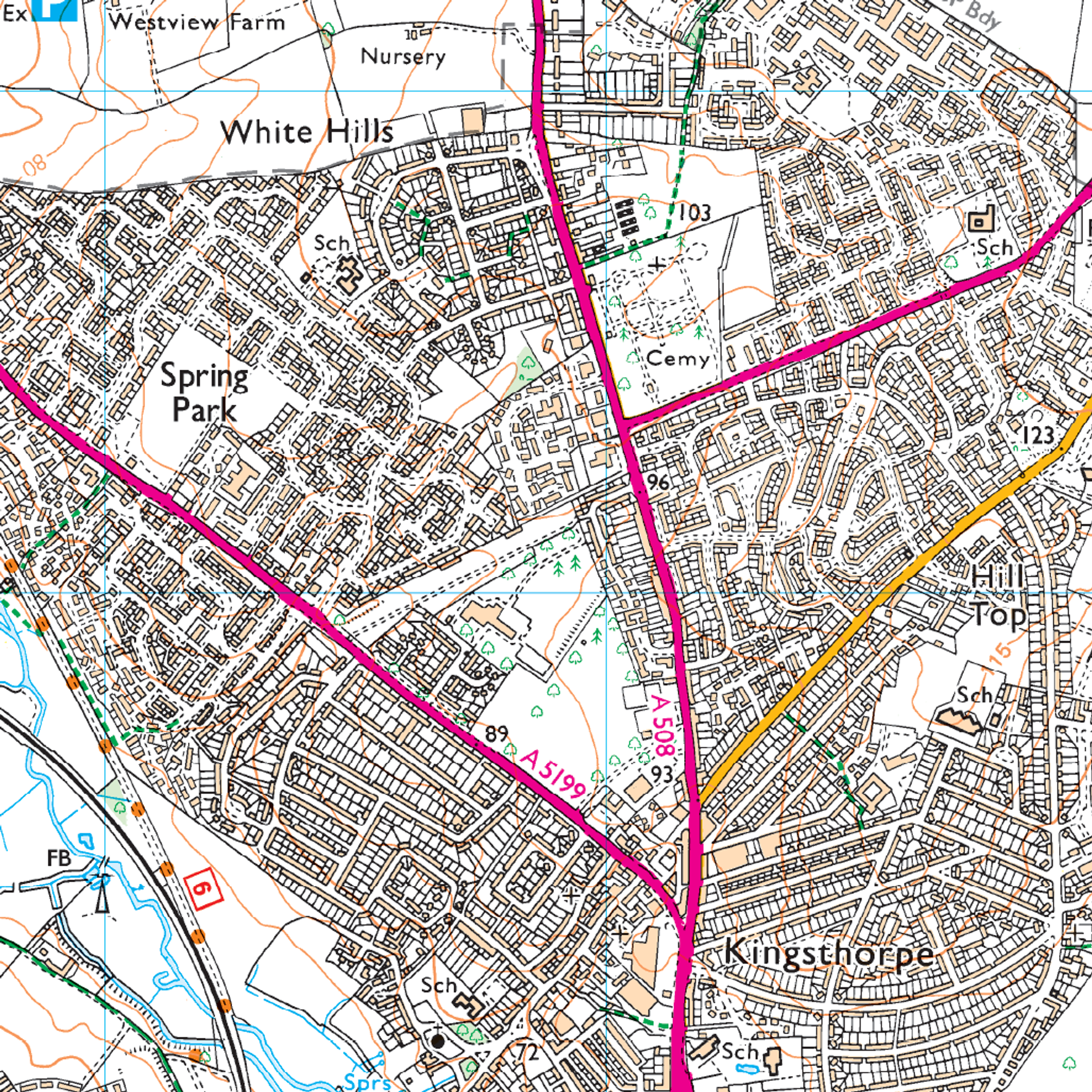 Ordnance Survey Explorer 223 Map Northampton & Market Harborough