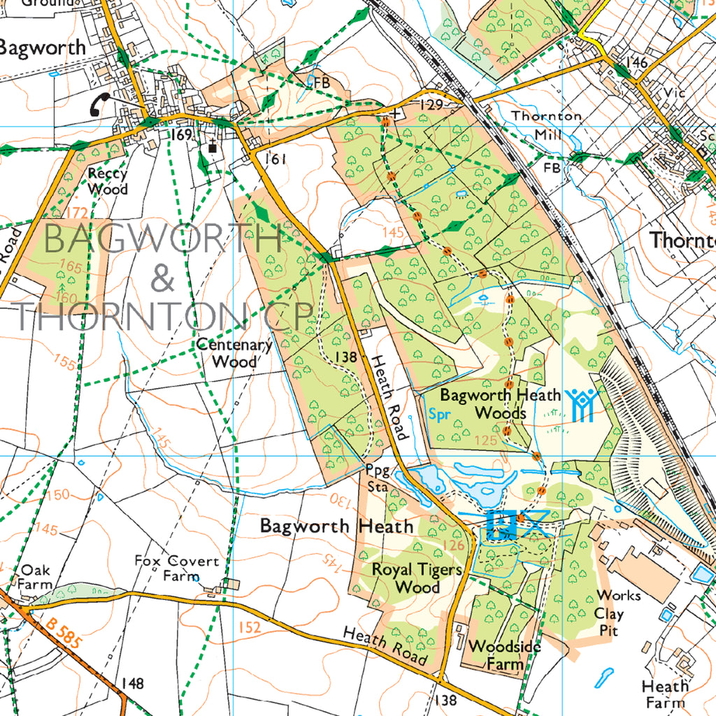 Ordnance Survey Explorer 233 Map Leicester & Hinckley