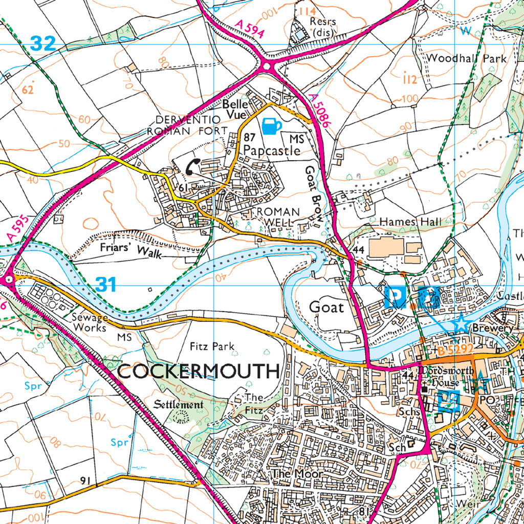 Ordnance Survey Explorer  OL4 Map The English Lakes North Western Area
