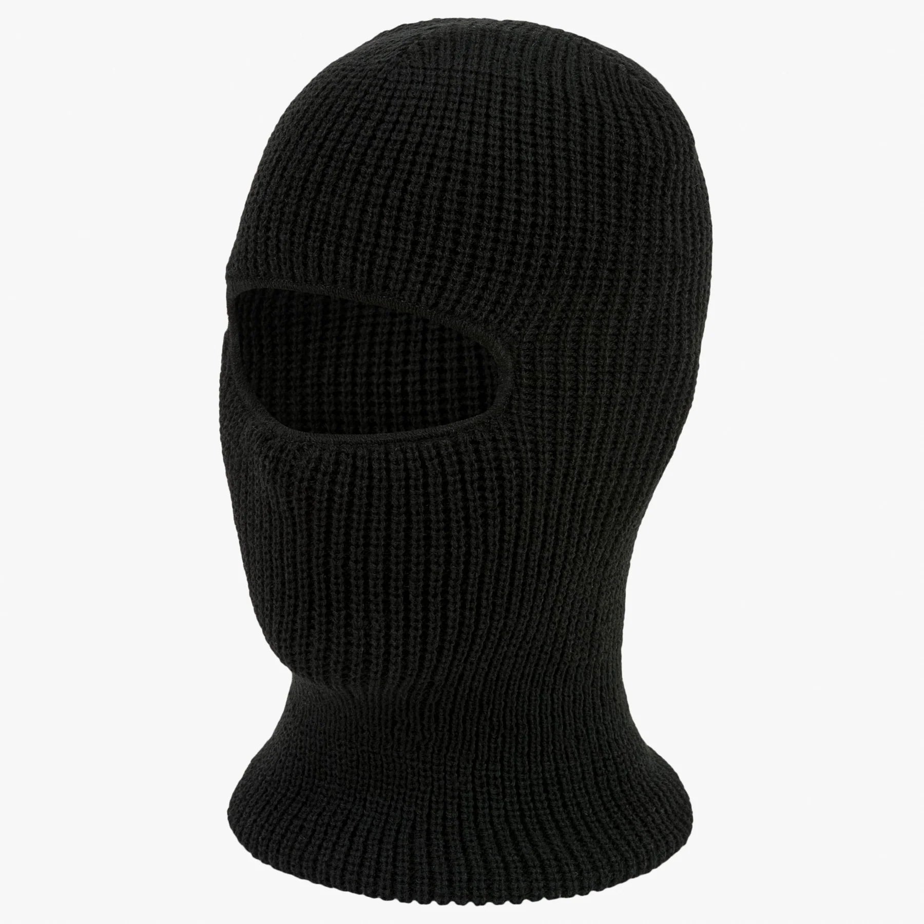 highlander open face balaclava black