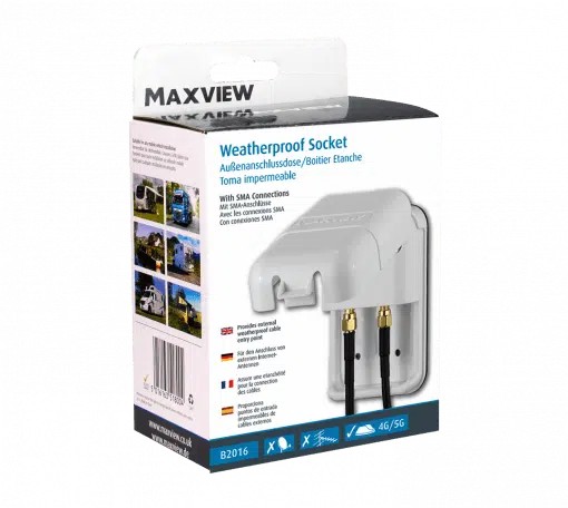 Maxview Roam External Waterproof Socket Twin 2 SMA Connections