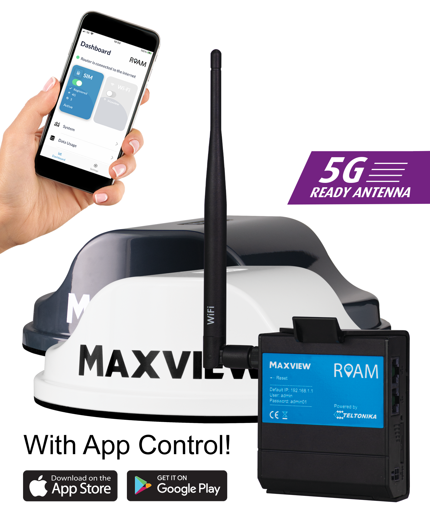 Maxview Roam 4g Wi-fi system Grey