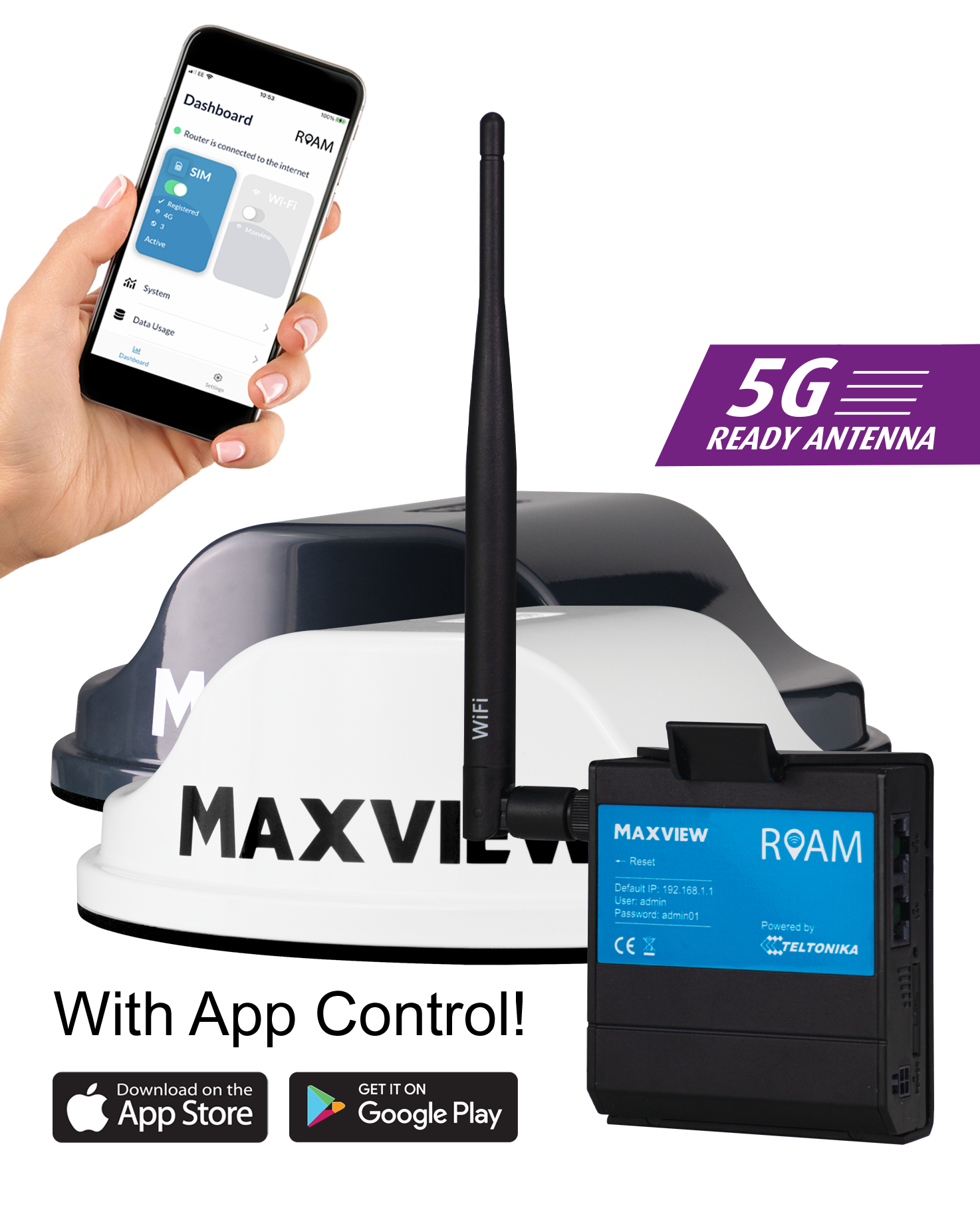 Maxview Roam 4g Wi-fi system Grey