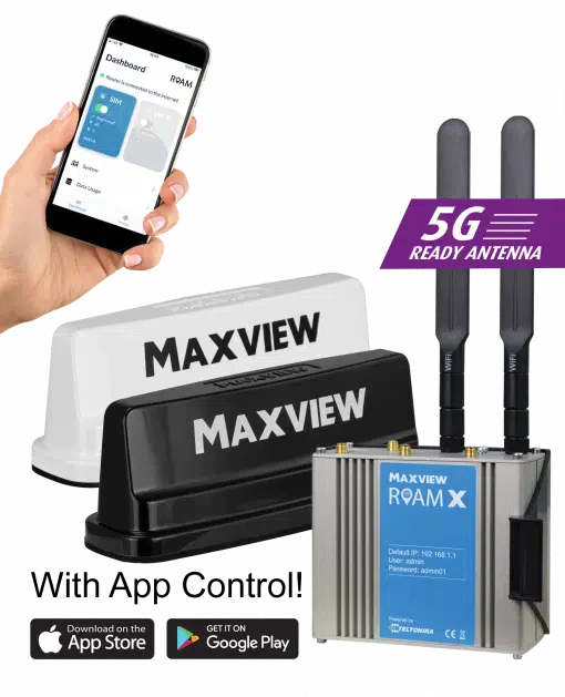 Maxview Roam X Campervan Wi-fi System Black
