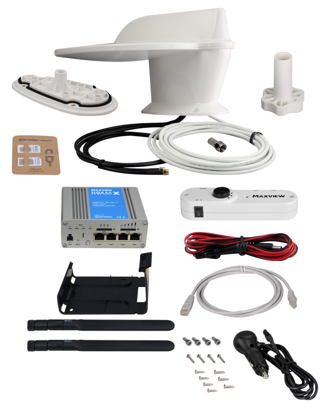 Maxview Roam X Combo 4g Wi-fi system White With Built In TV Antenna