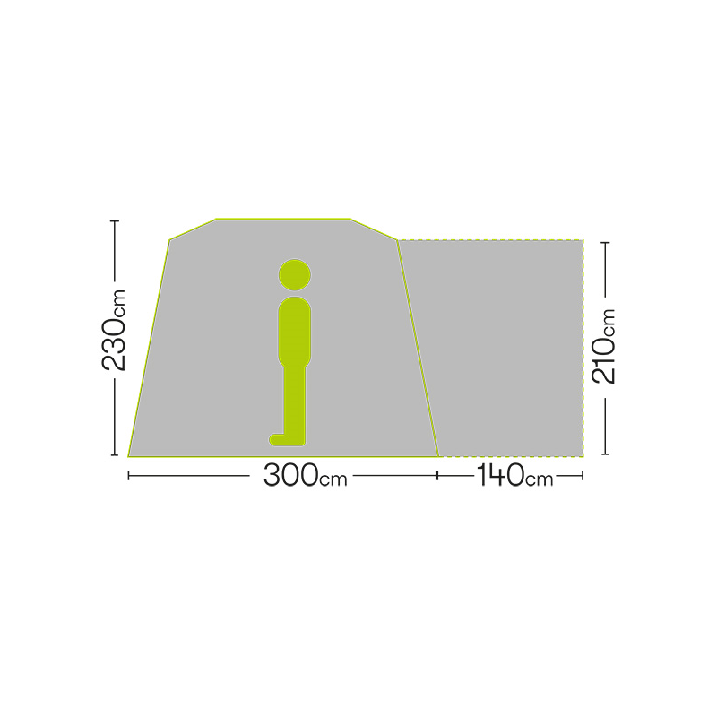Quest Kestral AIR Tailgate Campervan VW Driveaway Awning